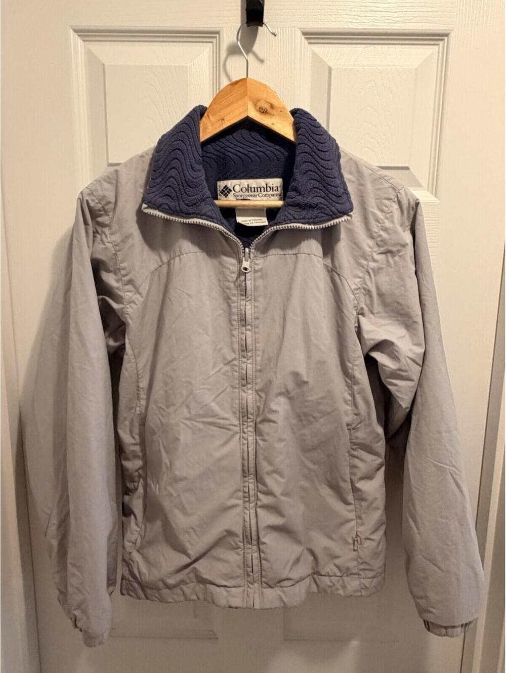 Columbia Womens Vertex Small Gray Fleece Jacket